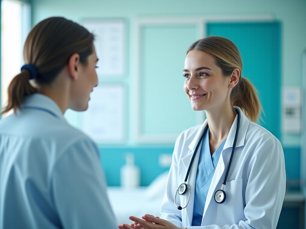 Healthcare professionals learning English